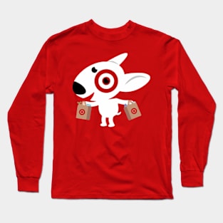 Shooping Bullseye Dog Team Member Long Sleeve T-Shirt